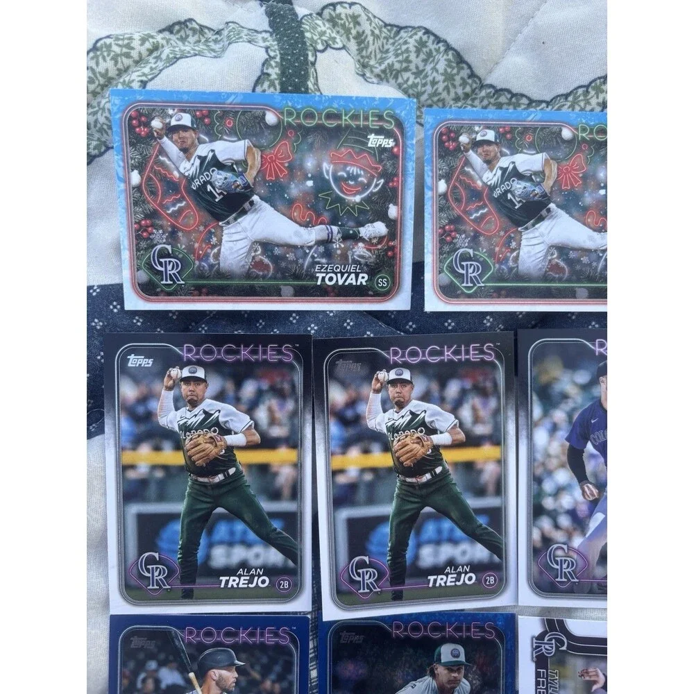 Rockies Lot Tovar Holiday x2 Trejo Hudson Feltner Topps 8 Cards